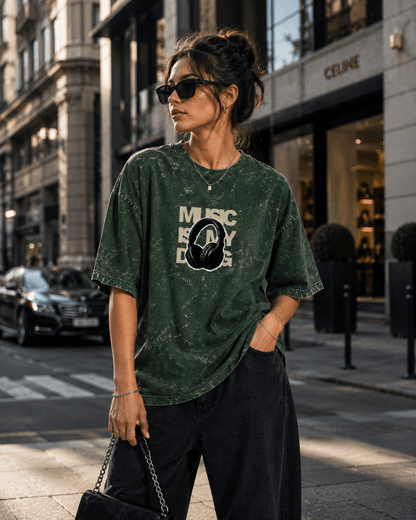 Unisex Acid Washed Oversized Tee