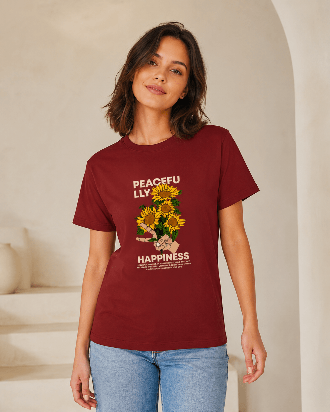 Peaceful Bloom Regular T-Shirt